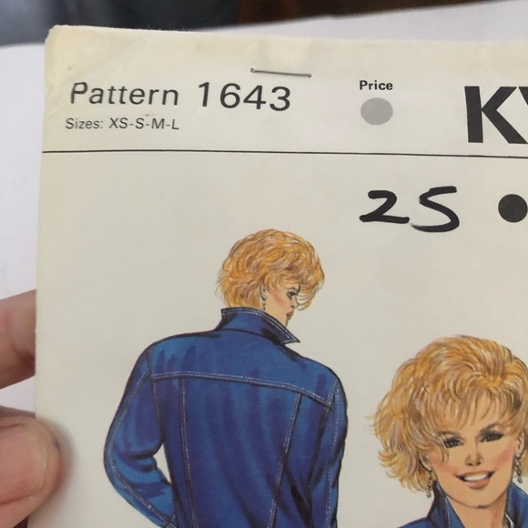 Kwik Sew 1643 Pattern for Denim Jacket, multi size, hard to find pattern - Picture 3 of 4